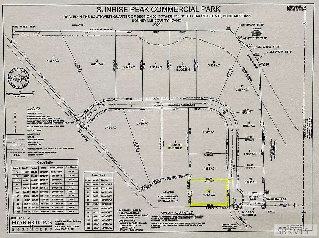 1.356 Acres of Commercial Land for Sale in Idaho Falls, Idaho