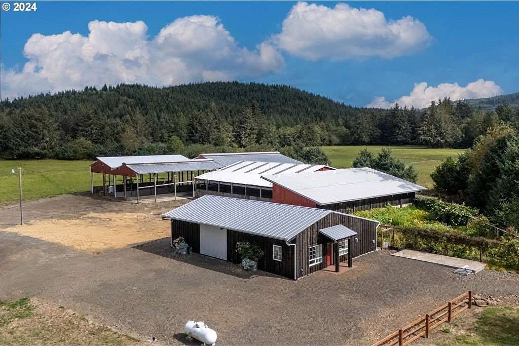 64.62 Acres of Agricultural Land with Home for Sale in Tillamook, Oregon