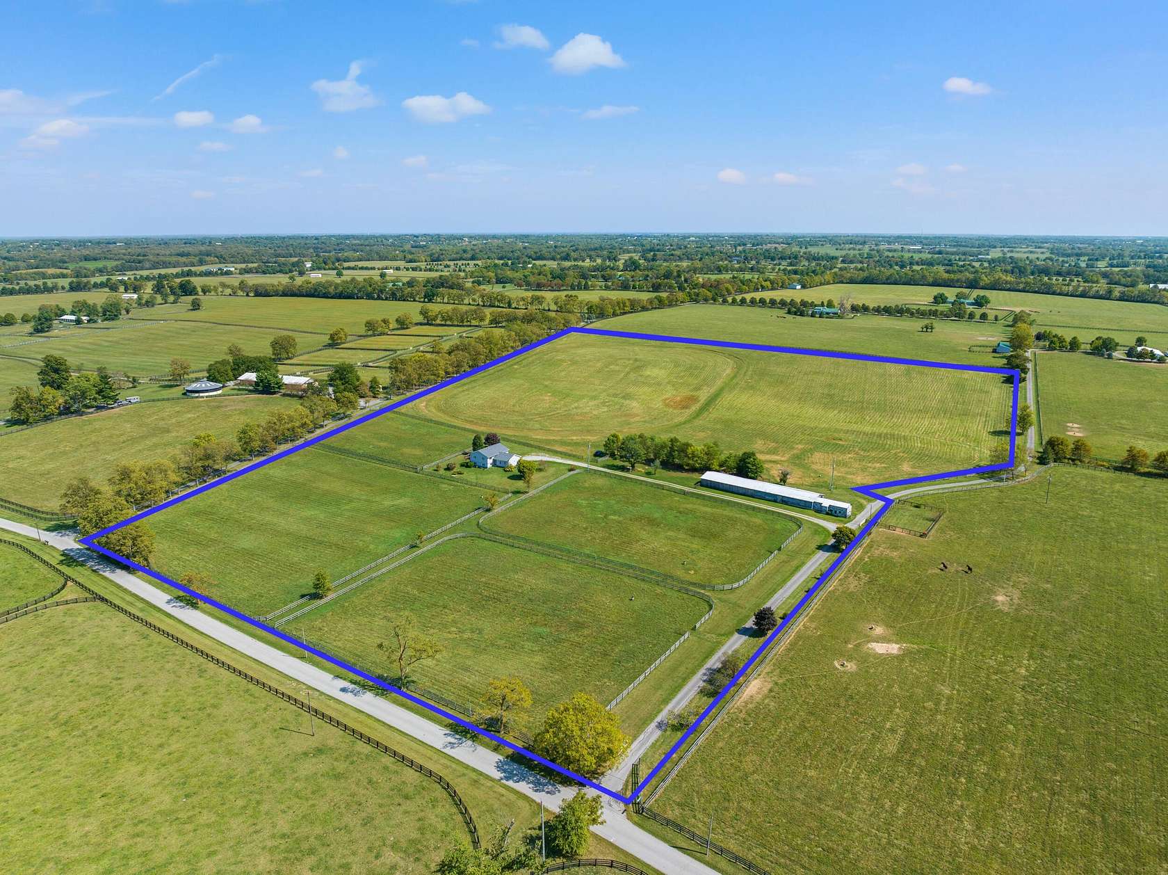 34.7 Acres of Agricultural Land with Home for Sale in Lexington, Kentucky