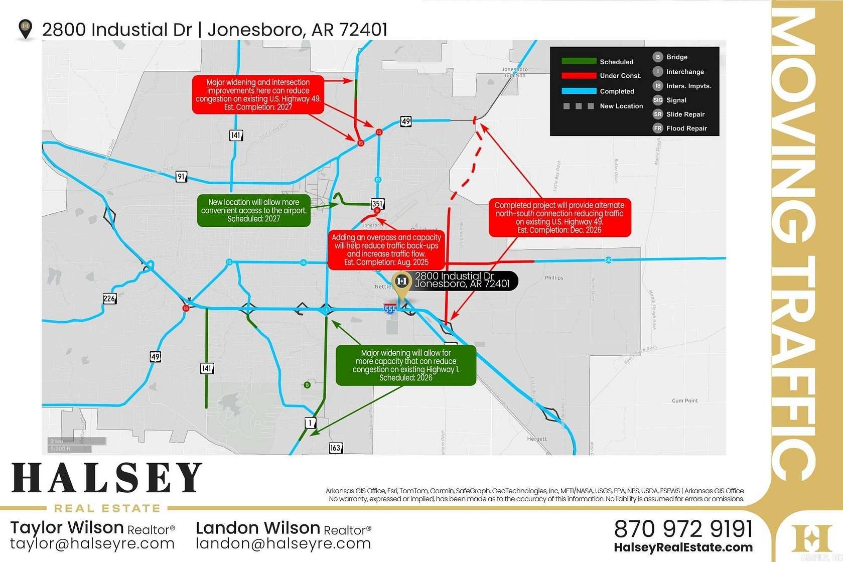 6.73 Acres of Commercial Land for Sale in Jonesboro, Arkansas