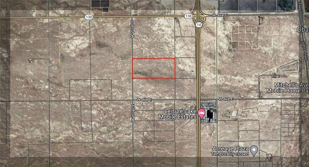 20.363 Acres of Land for Sale in Lancaster, California