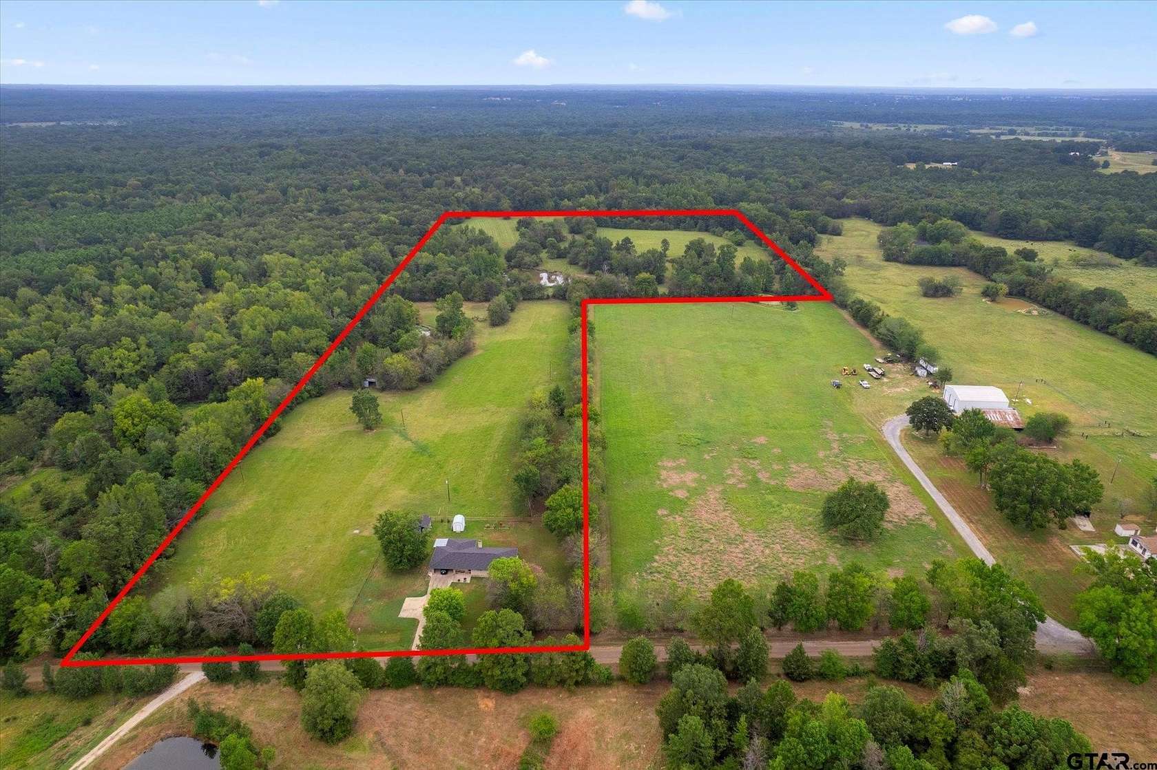 29.63 Acres of Land with Home for Sale in Mount Pleasant, Texas