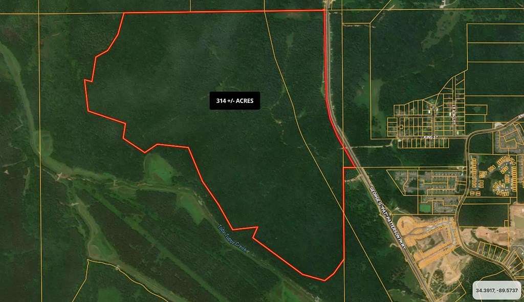 314 Acres of Land for Sale in Oxford, Mississippi