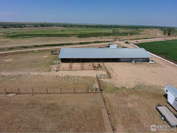 5.55 Acres of Land with Home for Sale in Platteville, Colorado