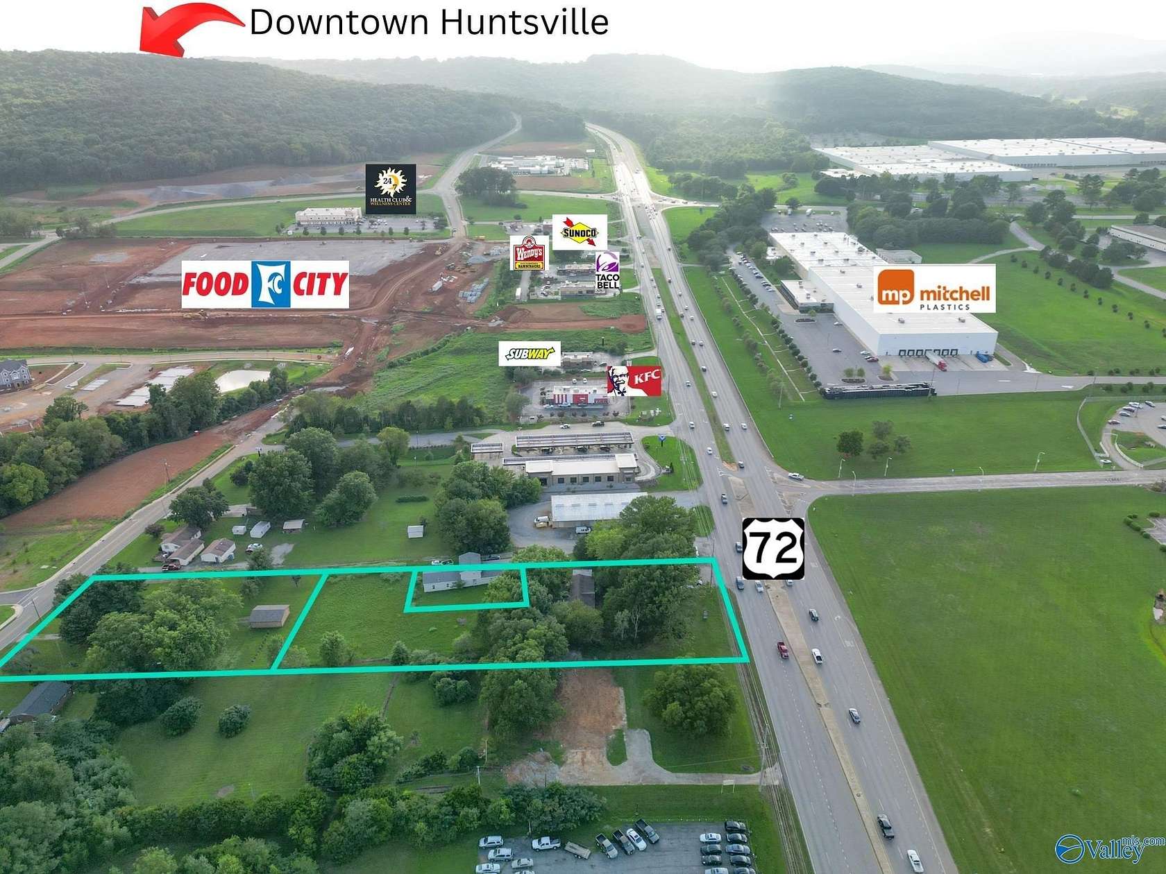 2.59 Acres of Commercial Land for Sale in Huntsville, Alabama