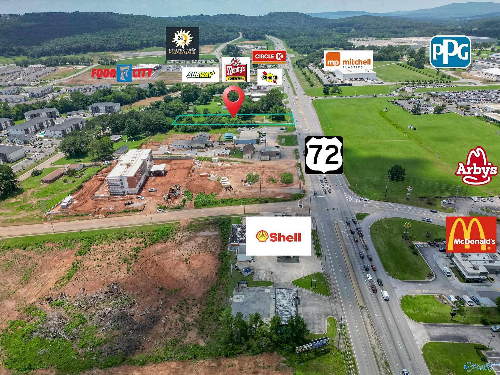 2.59 Acres of Commercial Land for Sale in Huntsville, Alabama