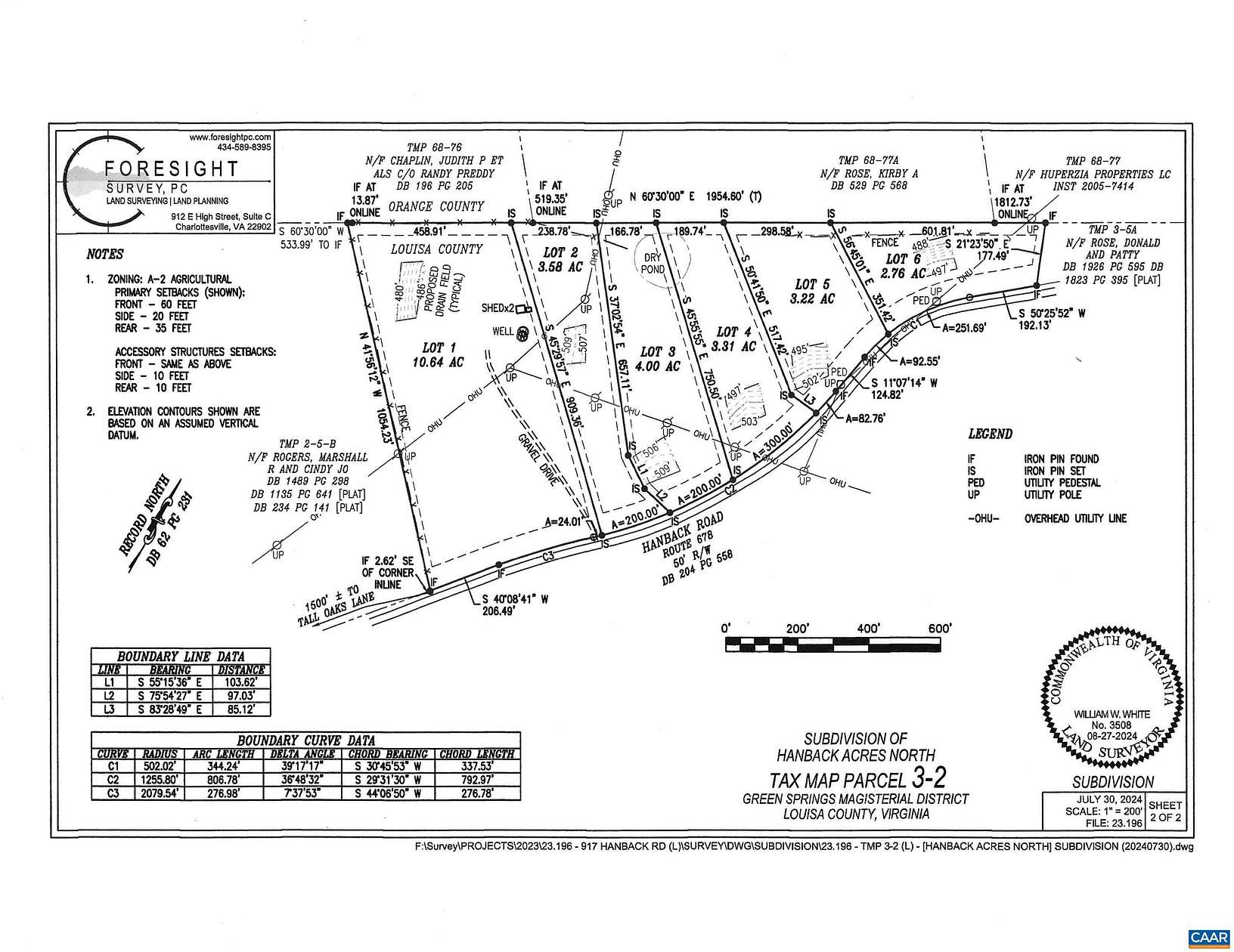 3.58 Acres of Residential Land for Sale in Gordonsville, Virginia