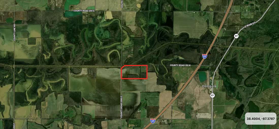 78.57 Acres of Recreational Land & Farm for Sale in Oakland City, Indiana