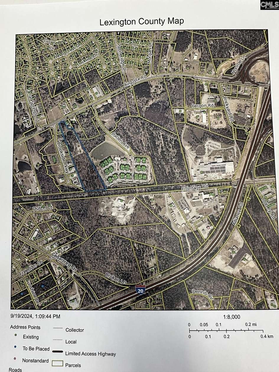 8.415 Acres of Land for Sale in Lexington, South Carolina