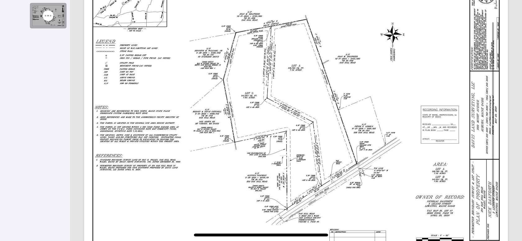 7.83 Acres of Land for Sale in Wales Town, Maine