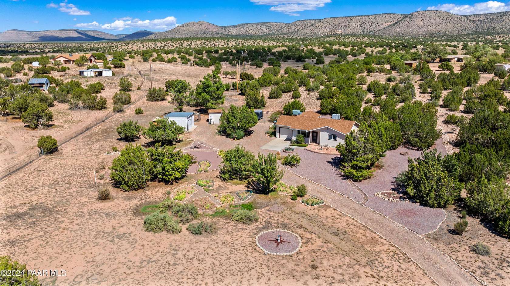 5 Acres of Residential Land with Home for Sale in Paulden, Arizona