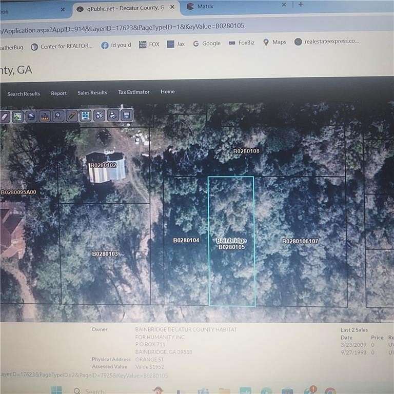 0.16 Acres of Residential Land for Sale in Bainbridge, Georgia