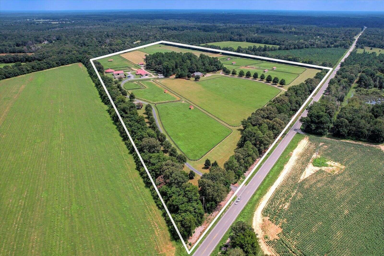 66 Acres of Agricultural Land with Home for Sale in Williston, South Carolina