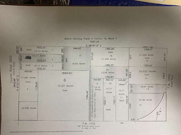 15 Acres of Land for Sale in Lubbock, Texas