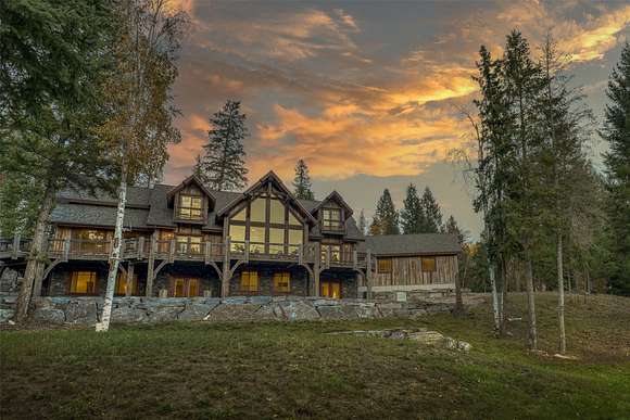 11.93 Acres of Recreational Land with Home for Sale in Whitefish, Montana