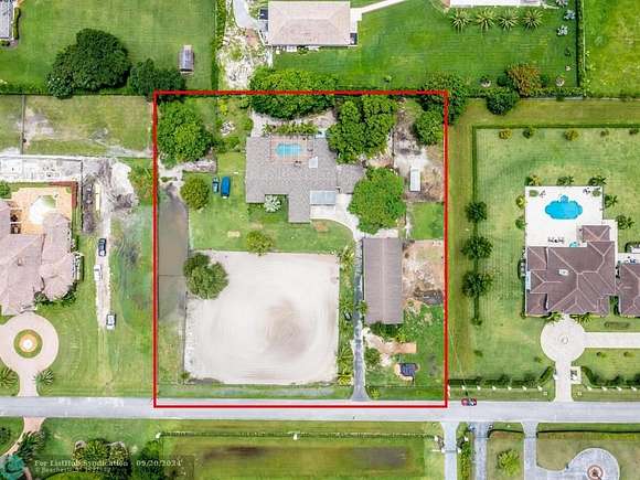 2.288 Acres of Residential Land with Home for Sale in Southwest Ranches, Florida