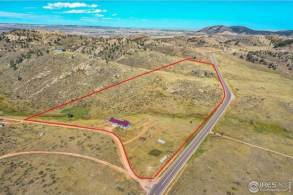 35.01 Acres of Agricultural Land with Home for Sale in Livermore, Colorado