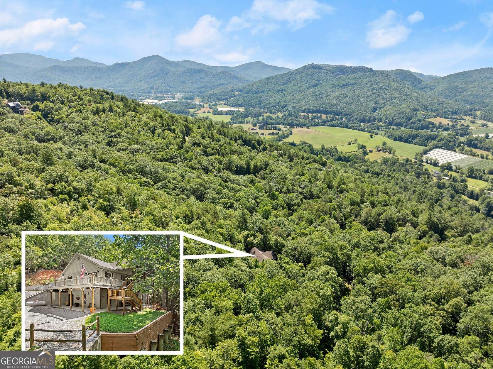 8.81 Acres of Residential Land with Home for Sale in Rabun Gap, Georgia