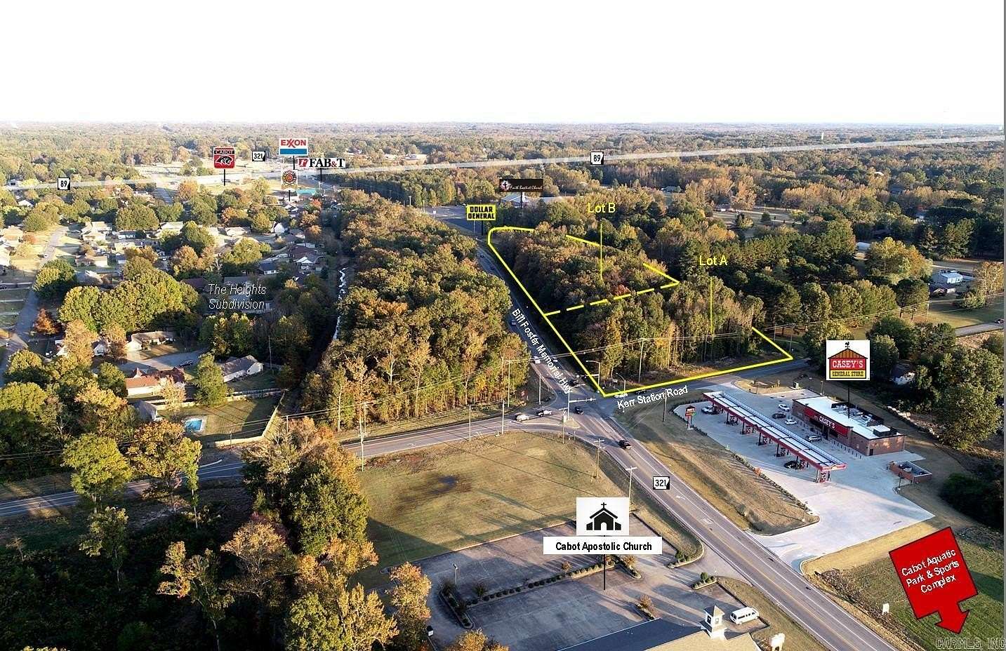 1.3 Acres of Commercial Land for Sale in Cabot, Arkansas