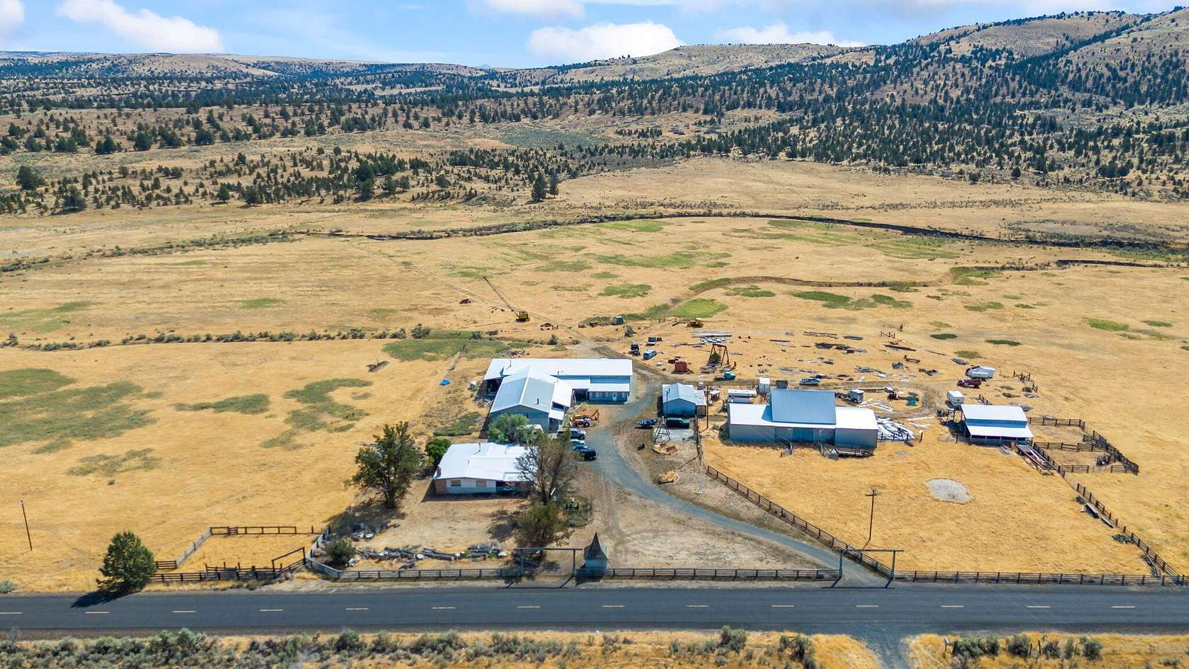 140.13 Acres of Agricultural Land with Home for Sale in Antelope, Oregon