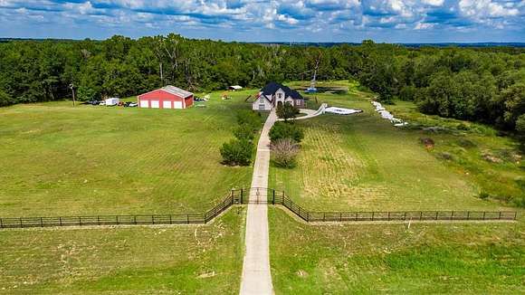 30.36 Acres of Land with Home for Sale in Murchison, Texas