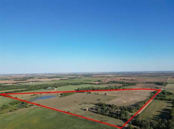 85 Acres of Land with Home for Auction in Milton, Kansas