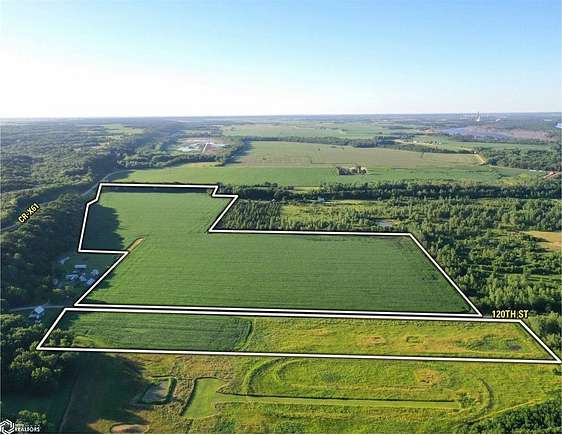 103 Acres of Recreational Land & Farm for Sale in Wapello, Iowa