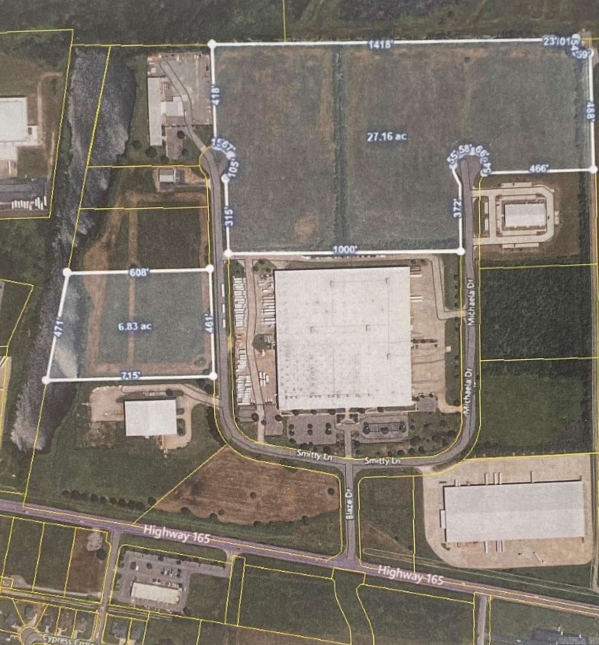 34 Acres of Commercial Land for Sale in North Little Rock, Arkansas