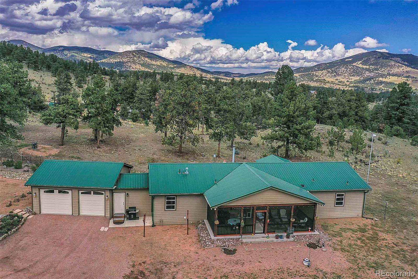 57.6 Acres of Land with Home for Sale in Guffey, Colorado