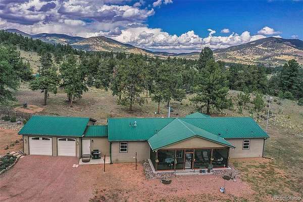 57.6 Acres of Land with Home for Sale in Guffey, Colorado
