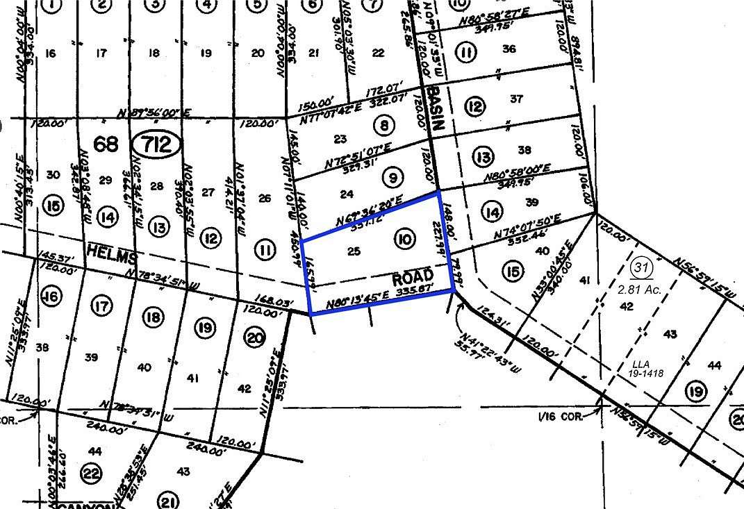 11 Acres of Recreational Land for Sale in Alturas, California