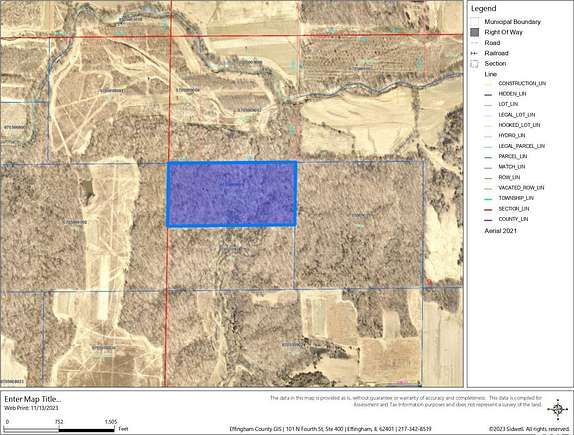 20 Acres of Recreational Land & Farm for Sale in Mason, Illinois