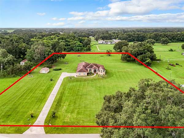 5 Acres of Land with Home for Sale in Bushnell, Florida