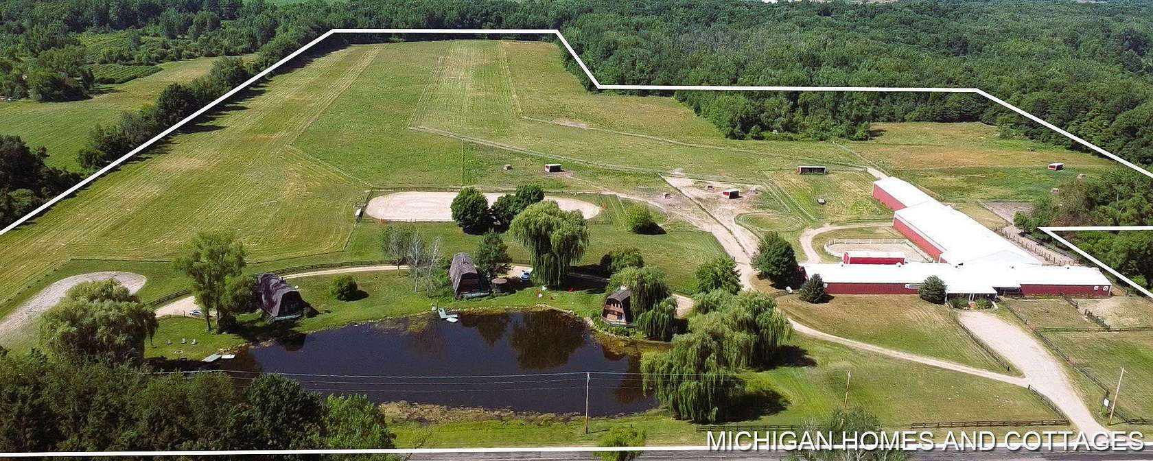 55 Acres of Land with Home for Sale in Bangor, Michigan