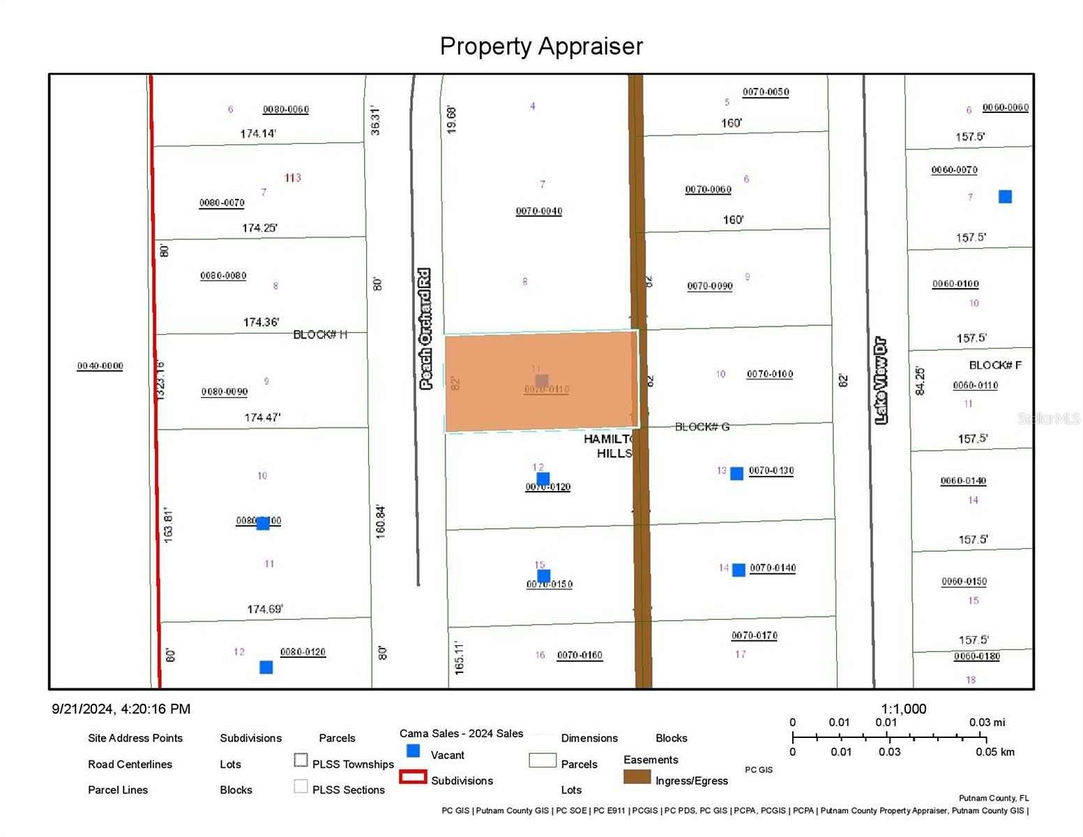 0.3 Acres of Residential Land for Sale in Pomona Park, Florida