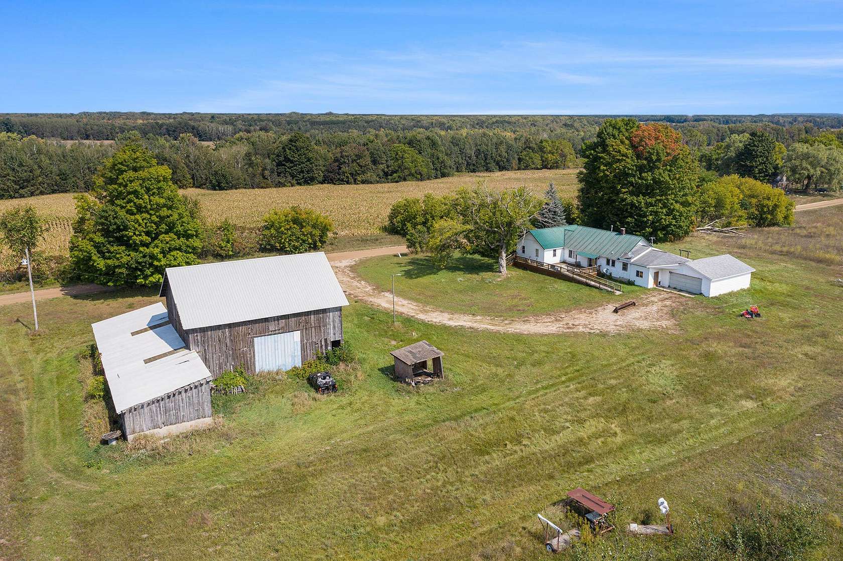 40 Acres of Agricultural Land with Home for Sale in Walkerville, Michigan