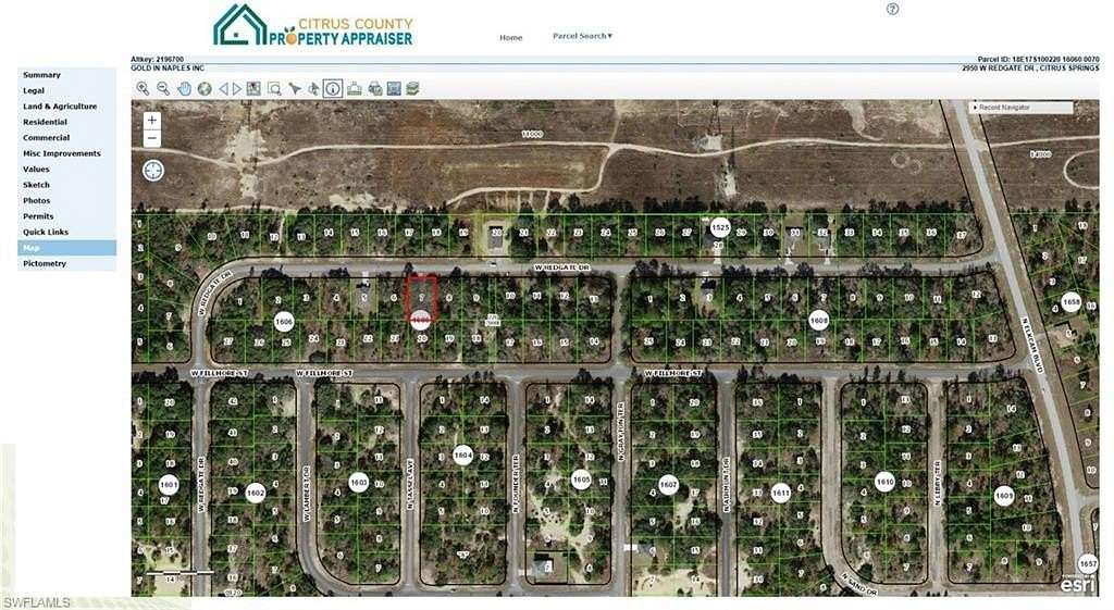 0.23 Acres of Residential Land for Sale in Citrus Springs, Florida