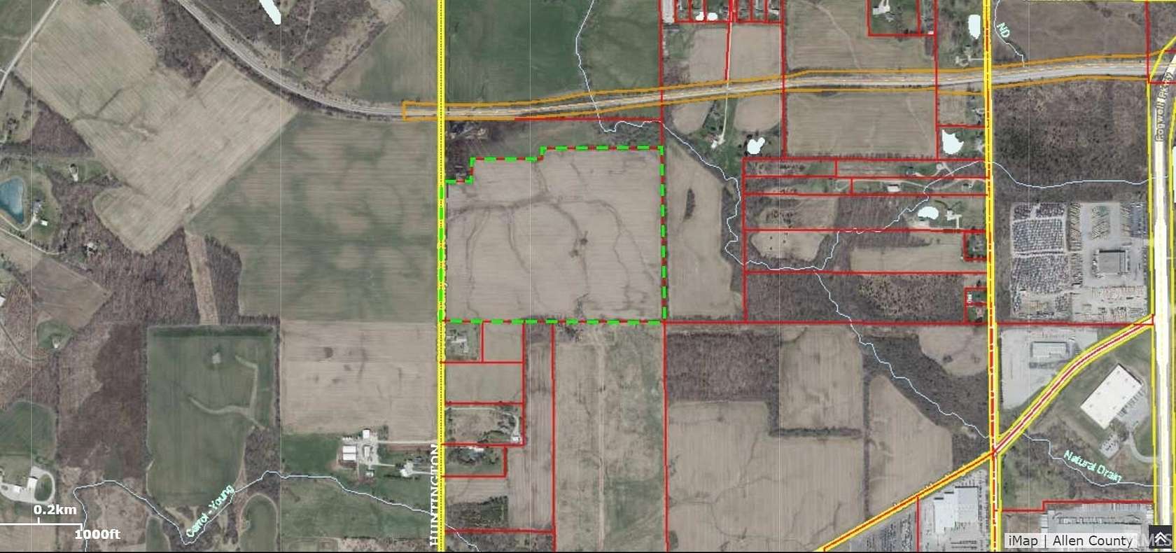 58.04 Acres of Agricultural Land for Sale in Roanoke, Indiana