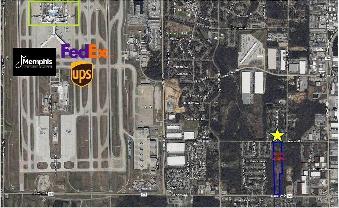 20.2 Acres of Land for Sale in Memphis, Tennessee