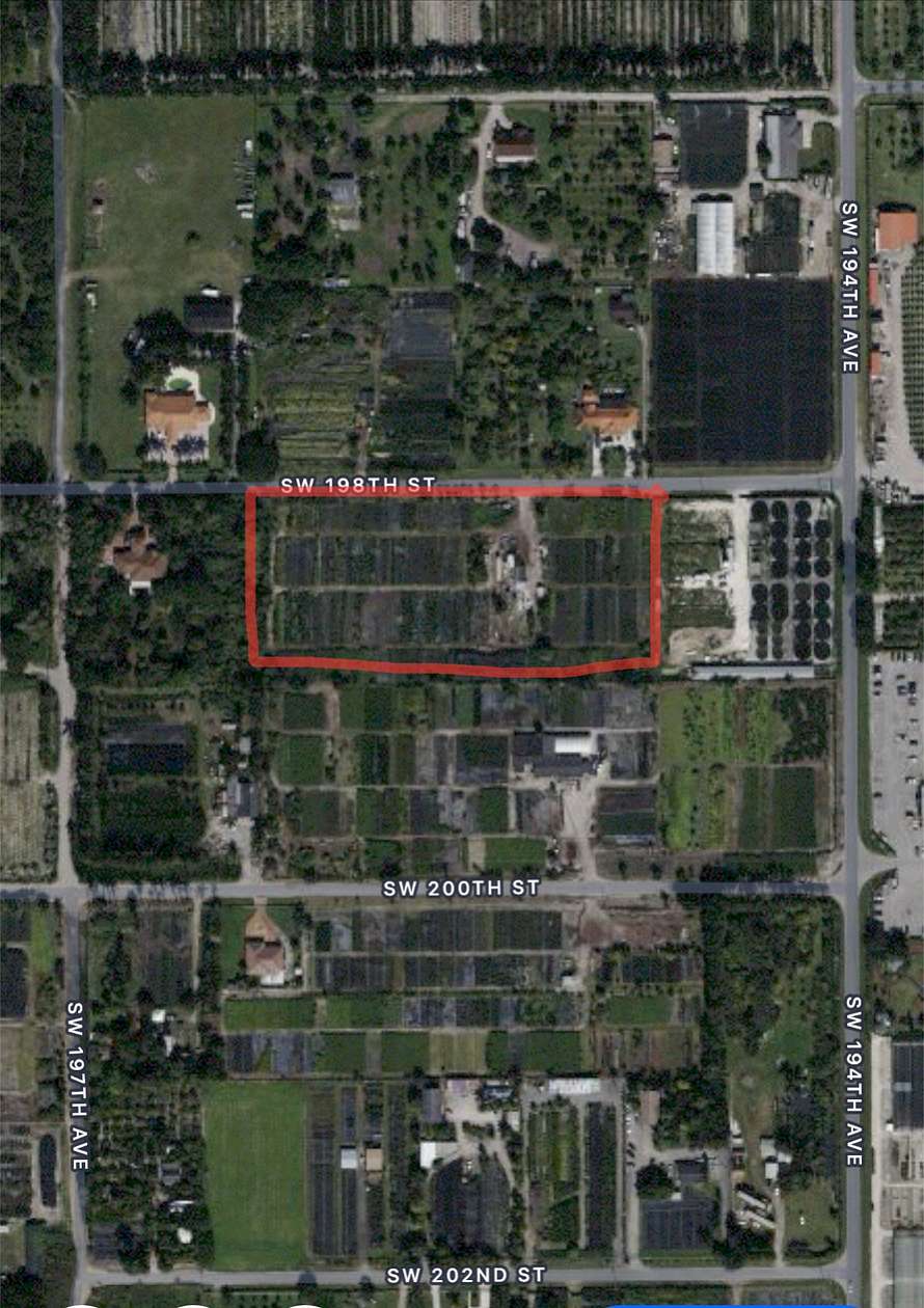 4.6 Acres of Agricultural Land for Lease in Miami, Florida