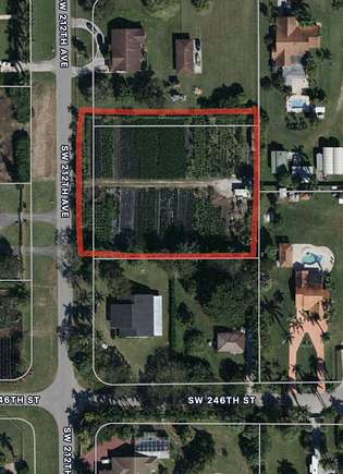 1.25 Acres of Agricultural Land for Lease in Homestead, Florida