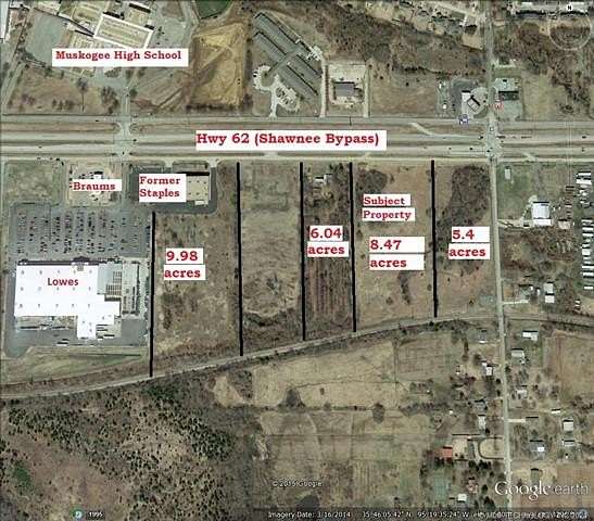 8.466 Acres of Commercial Land for Sale in Muskogee, Oklahoma