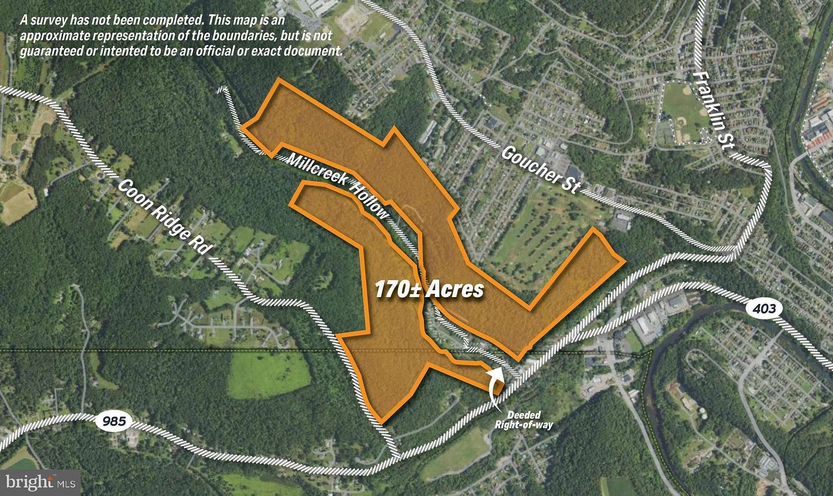 170.2 Acres of Recreational Land for Auction in Johnstown, Pennsylvania