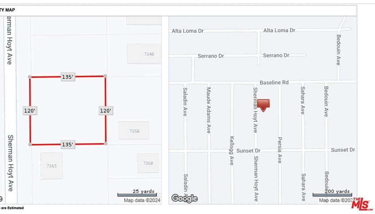 0.372 Acres of Residential Land for Sale in Twentynine Palms, California