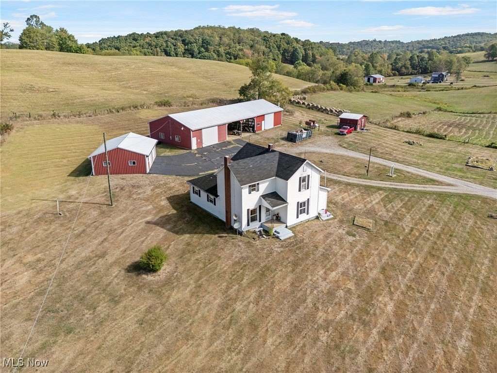 36.59 Acres of Agricultural Land with Home for Auction in Frazeysburg, Ohio