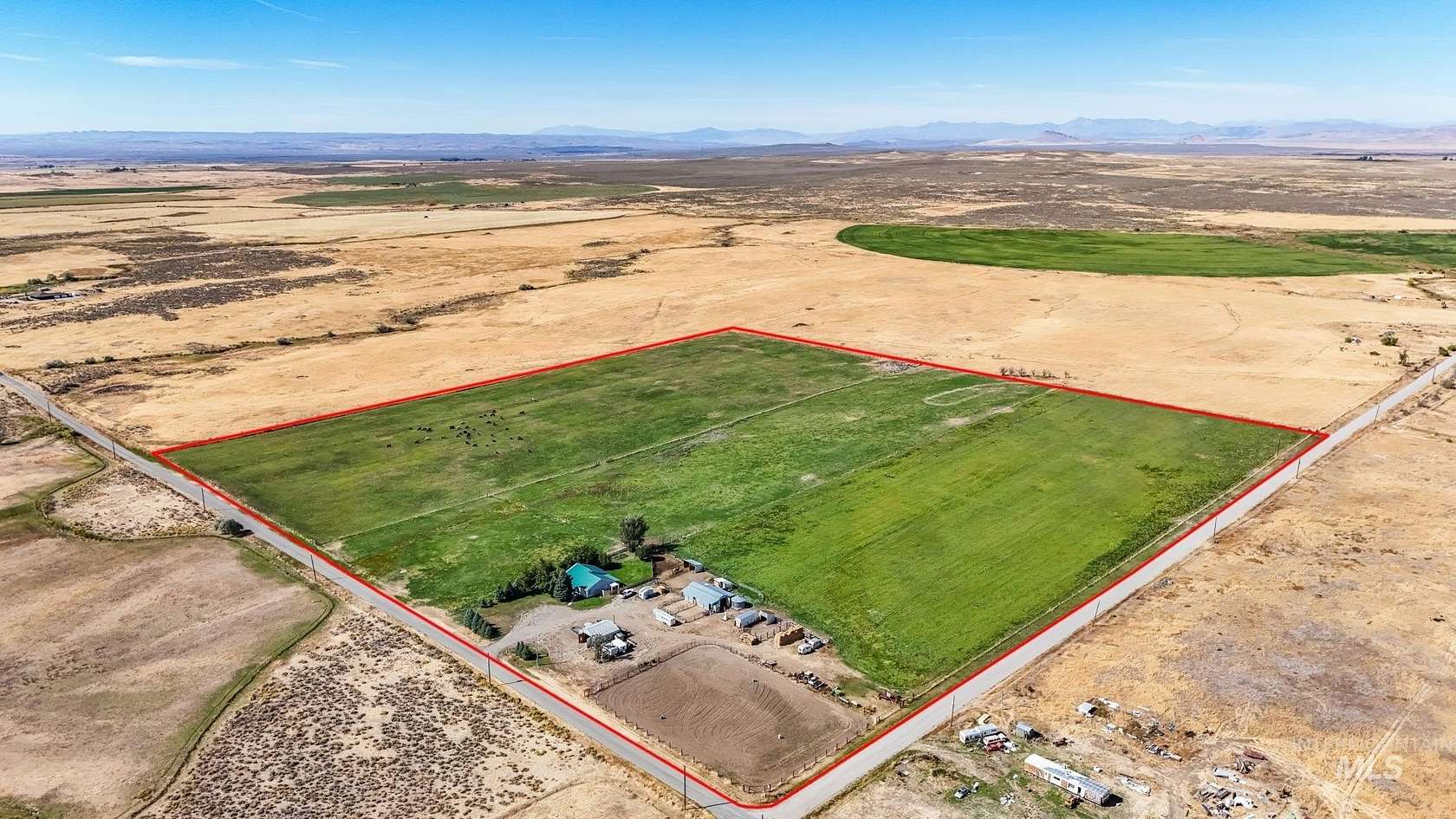 40 Acres of Agricultural Land with Home for Sale in Richfield, Idaho