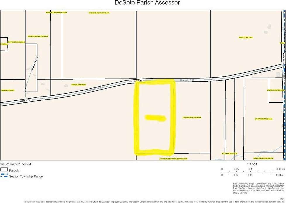 20 Acres of Agricultural Land for Sale in Mansfield, Louisiana