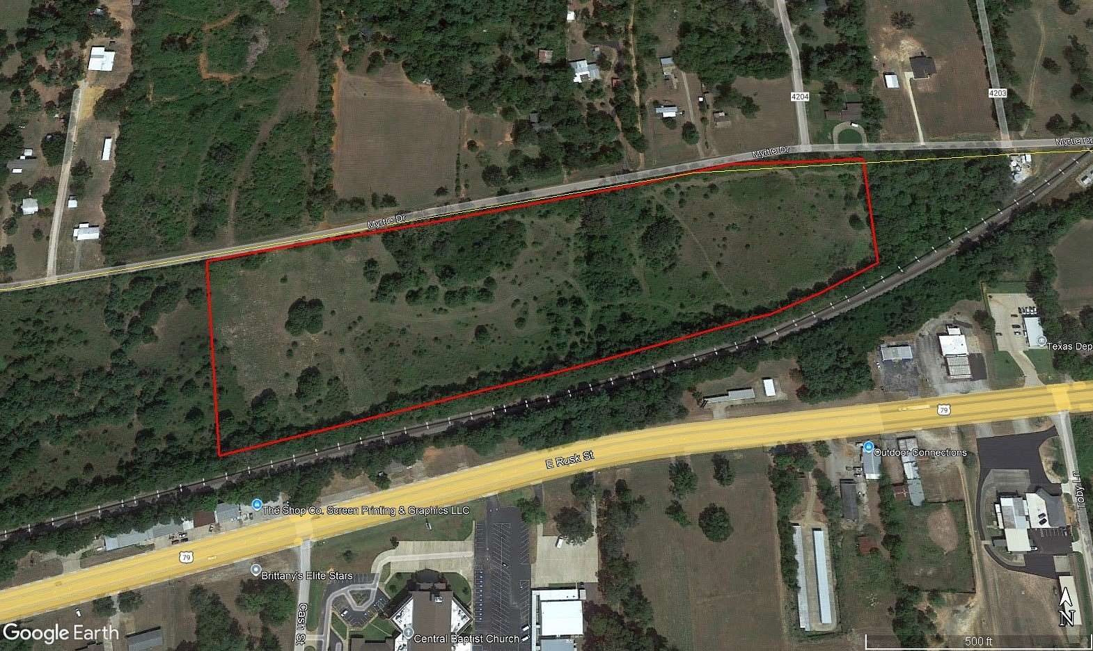 16.8 Acres of Land for Sale in Jacksonville, Texas
