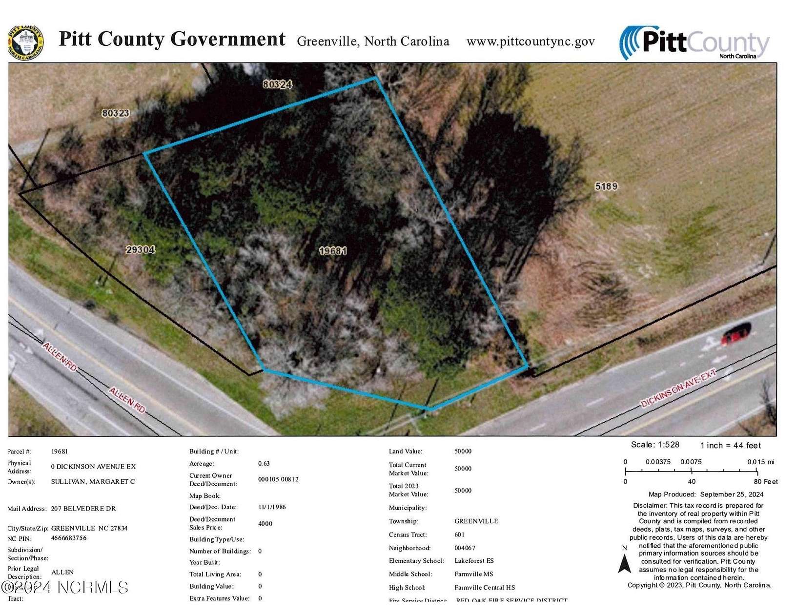 0.63 Acres of Mixed-Use Land for Sale in Greenville, North Carolina