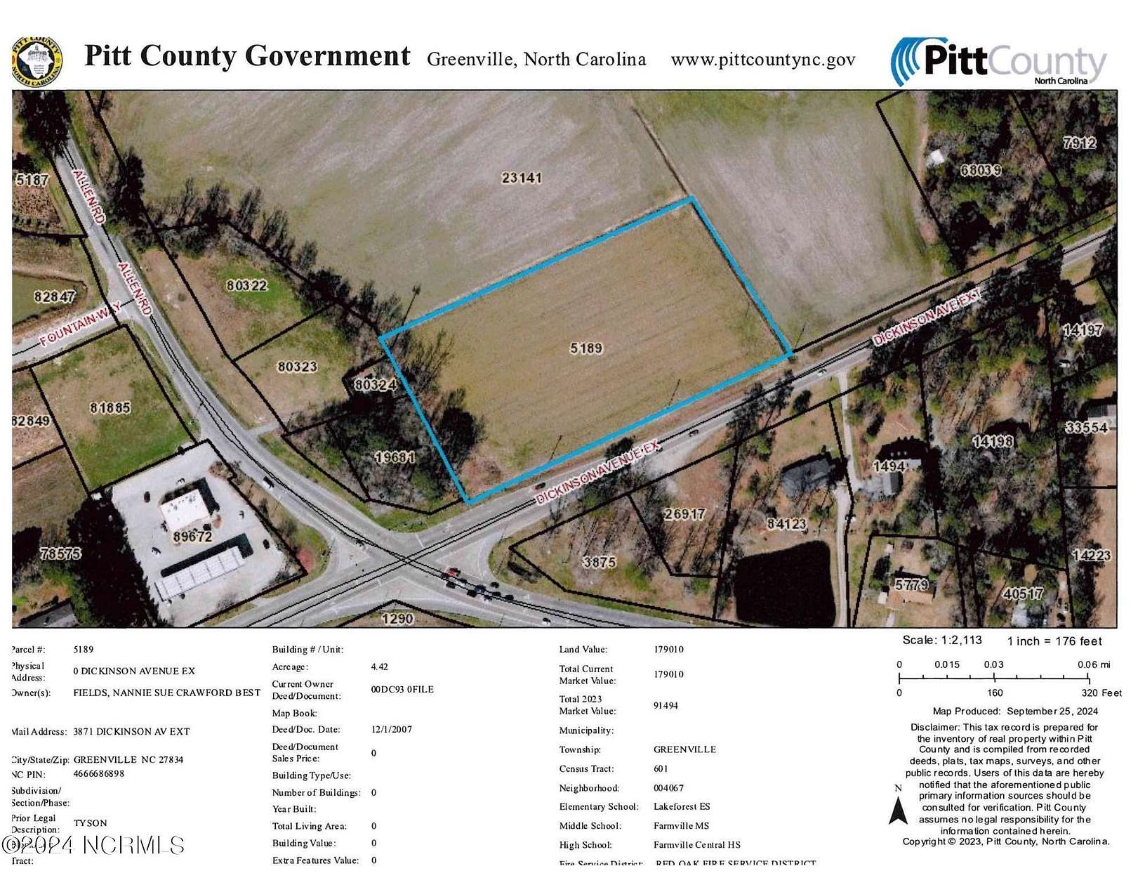 4.42 Acres of Mixed-Use Land for Sale in Greenville, North Carolina